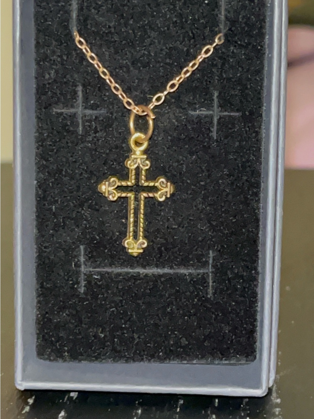 Elegant Gold Cross Pendant Necklace for Women